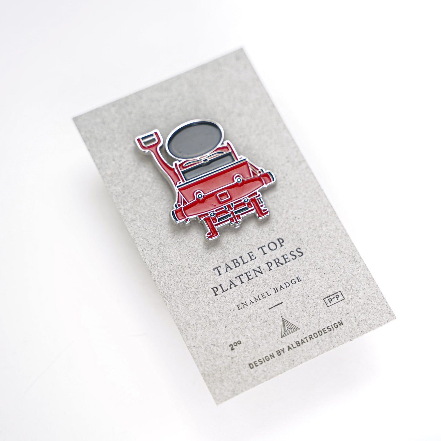 Letterpress Pin Badge