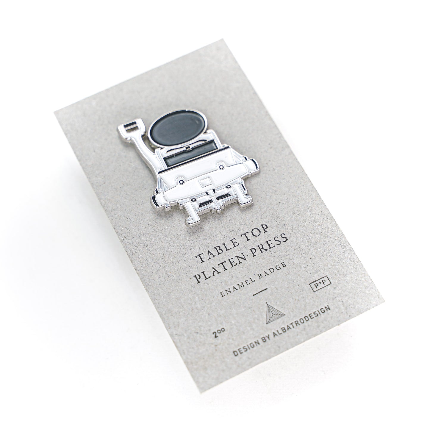 Letterpress Pin Badge